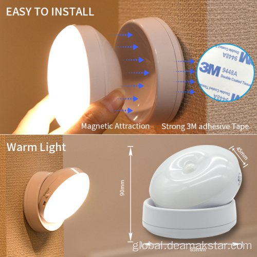 Eye Protecting Night Light Portable 360 degree Rotating Night Light with Motion Sensor Supplier